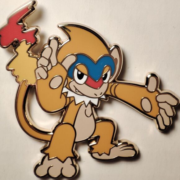 Pokemon Monferno Prinplup Grotle Enamel Pins Sinnoh Starters Badges Set - Picture 5 of 6